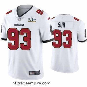 Magnificent Ndamukong Suh Buccaneers White Super Bowl Lv Vapor Limited Jersey