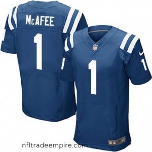 Delightful Nike Indianapolis Colts 1 Pat McAfee Elite Royal Blue Team Color NFL Jersey