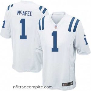 Charming Nike Indianapolis Colts 1 Pat McAfee Game White NFL Jersey
