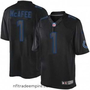 Superb Nike Indianapolis Colts 1 Pat McAfee Limited Black Impact NFL Jersey