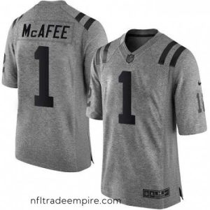 Charming Nike Indianapolis Colts 1 Pat McAfee Limited Gray Gridiron NFL Jersey