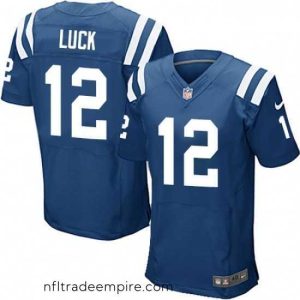 Enchanting Nike Indianapolis Colts 12 Andrew Luck Elite Royal Blue Team Color NFL Jersey