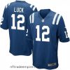 Alluring Nike Indianapolis Colts 12 Andrew Luck Game Royal Blue Team Color NFL Jersey