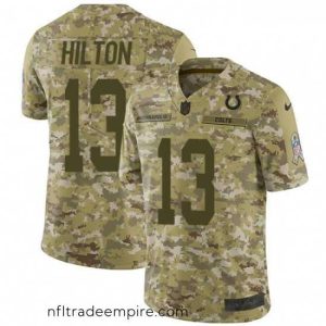 Superb Nike Indianapolis Colts 13 TY Hilton Limited Camo 2018 Salute to Service NFL Jers