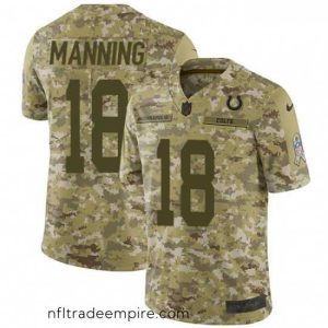 Magnificent Nike Indianapolis Colts 18 Peyton Manning Limited Camo 2018 Salute to Service NFL Jersey