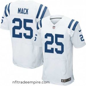 Exquisite Nike Indianapolis Colts 25 Marlon Mack Elite White NFL Jersey
