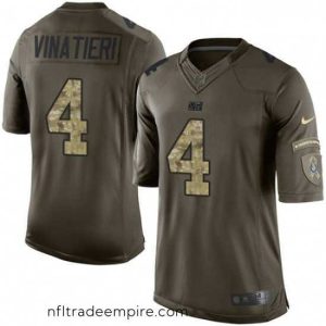 Exquisite Nike Indianapolis Colts 4 Adam Vinatieri Elite Green Salute to Service NFL Jersey
