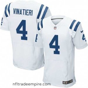 Exquisite Nike Indianapolis Colts 4 Adam Vinatieri Elite White NFL Jersey
