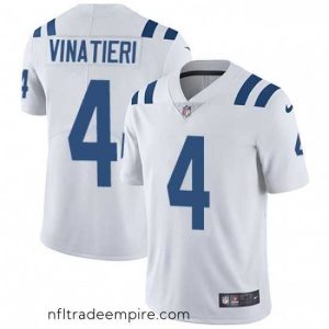 Superb Nike Indianapolis Colts 4 Adam Vinatieri White Vapor Untouchable Limited Player NFL Jersey