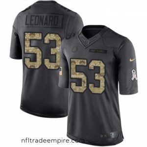 Gorgeous Nike Indianapolis Colts 53 Darius Leonard Limited Black 2016 Salute to Service NFL Jersey