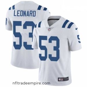 Alluring Nike Indianapolis Colts 53 Darius Leonard White Vapor Untouchable Limited Player NFL Jersey