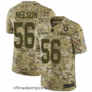 Alluring Nike Indianapolis Colts 56 Quenton Nelson Limited Camo 2018 Salute to Service NFL Jersey