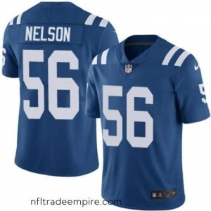 Superb Nike Indianapolis Colts 56 Quenton Nelson Royal Blue Team Color Vapor Untouchable Limited Player NFL Jersey