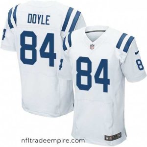 Irresistible Nike Indianapolis Colts 84 Jack Doyle Elite White NFL Jersey