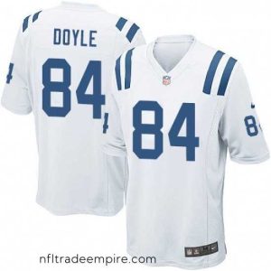 Delightful Nike Indianapolis Colts 84 Jack Doyle Game White NFL Jersey