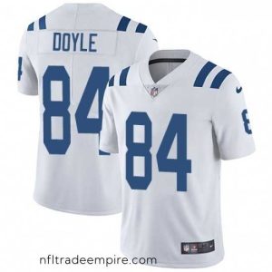 Delightful Nike Indianapolis Colts 84 Jack Doyle White Vapor Untouchable Limited Player NFL Jersey