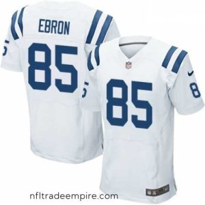 Exquisite Nike Indianapolis Colts 85 Eric Ebron Elite White NFL Jersey