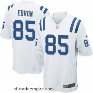 Gorgeous Nike Indianapolis Colts 85 Eric Ebron Game White NFL Jersey