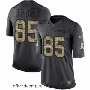 Magnificent Nike Indianapolis Colts 85 Eric Ebron Limited Black 2016 Salute to Service NFL Jersey