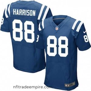 Delightful Nike Indianapolis Colts 88 Marvin Harrison Elite Royal Blue Team Color NFL Jersey