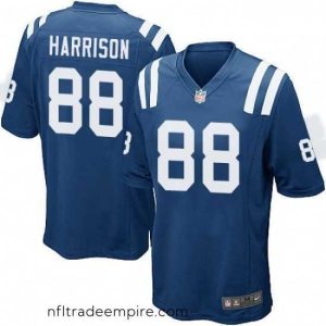 Irresistible Nike Indianapolis Colts 88 Marvin Harrison Game Royal Blue Team Color NFL Jersey