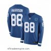 Stunning Nike Indianapolis Colts 88 Marvin Harrison Limited Blue Therma Long Sleeve NFL Jersey