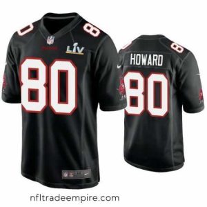 Magnificent O.J. Howard Buccaneers Black Super Bowl Lv Game Fashion Jersey