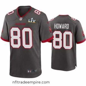 Exquisite O.J. Howard Buccaneers Pewter Super Bowl Lv Game Jersey