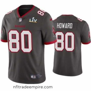 Charming O.J. Howard Buccaneers Pewter Super Bowl Lv Vapor Limited Jersey