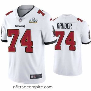 Enchanting Paul Gruber Buccaneers White Super Bowl Lv Vapor Limited Jersey