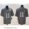 Alluring Philadelphia Eagles 11 A J  Brown Gray 2025 Super Bowl LIX Patch Fashion Vapor Untouchable Limited Stitched Football Jersey
