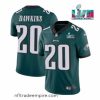 Alluring Philadelphia Eagles 20 Brian Dawkins Green Super Bowl LVII Patch Vapor Untouchable Limited Stitched Jersey