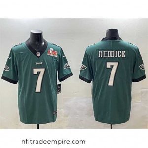 Gorgeous Philadelphia Eagles 7 Haason Reddick Green 2025 Super Bowl LIX Patch Vapor Untouchable Limited Stitched Football Jersey