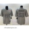 Stunning Philadelphia Eagles 88 Dallas Goedert Grey 2025 Super Bowl LIX Patch Atmosphere Fashion Vapor Untouchable Limited Stitched Football Jersey