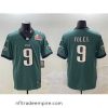 Delightful Philadelphia Eagles 9 Nick Foles Green 2025 Super Bowl LIX Patch Vapor Untouchable Limited Stitched Football Jersey