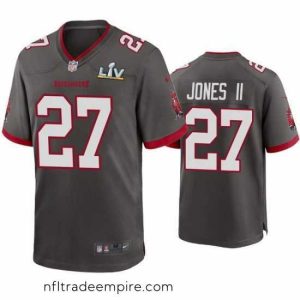 Delightful Ronald Jones Ii Buccaneers Pewter Super Bowl Lv Game Jersey