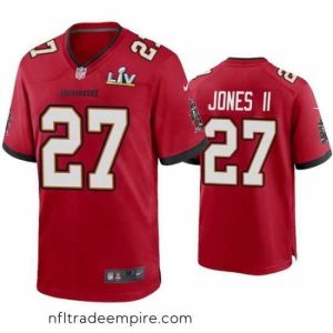 Gorgeous Ronald Jones Ii Buccaneers Red Super Bowl Lv Game Jersey