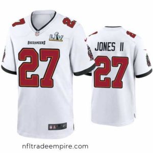 Charming Ronald Jones Ii Buccaneers White Super Bowl Lv Game Jersey