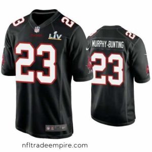 Stunning Sean Murphy Bunting Buccaneers Black Super Bowl Lv Game Fashion Jersey