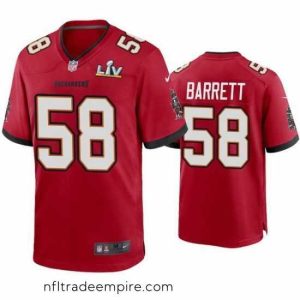 Exquisite Shaquil Barrett Buccaneers Red Super Bowl Lv Game Jersey