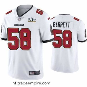 Stunning Shaquil Barrett Buccaneers White Super Bowl Lv Vapor Limited Jersey