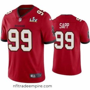 Irresistible Warren Sapp Buccaneers Red Super Bowl Lv Vapor Limited Jersey