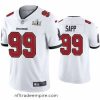 Magnificent Warren Sapp Buccaneers White Super Bowl Lv Vapor Limited Jersey