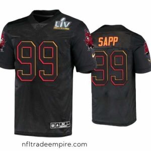 Irresistible Warren Sapp Tampa Bay Buccaneers Black Super Bowl Lv Jersey