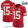 Charming Toddler Kansas City Chiefs 15 Patrick Mahomes Red Super Bowl LVII Patch Vapor Untouchable Limited Stitched Jersey