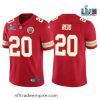 Superb Toddler Kansas City Chiefs 20 Justin Reid Red Super Bowl LVII Patch Vapor Untouchable Limited Stitched Jersey