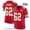 Irresistible Toddler Kansas City Chiefs 62 Joe Thuney Red Super Bowl LVII Patch Vapor Untouchable Limited Stitched Jersey