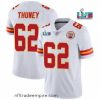 Alluring Toddler Kansas City Chiefs 62 Joe Thuney White Super Bowl LVII Patch Vapor Untouchable Limited Stitched Jersey