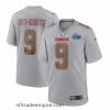 Enchanting Toddler Kansas City Chiefs 9 JuJu Smith Schuster Grey Super Bowl LVII Patch Atmosphere Fashion Stitched Game Jersey