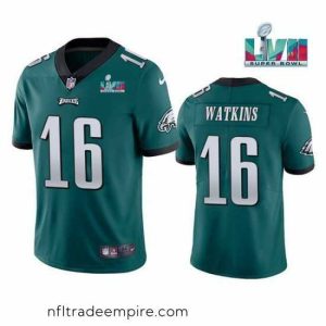 Magnificent Toddler Philadelphia Eagles 16 Quez Watkins Green Super Bowl LVII Vapor Untouchable Limited Stitched Jersey